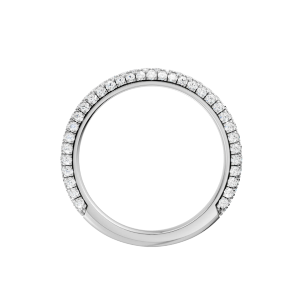 14K WG 0.6ctw Pave Set Lab Grown Diamond Ring, Size 7, 102 Diamonds, E/F, VS Image 2 Blocher Jewelers Ellwood City, PA