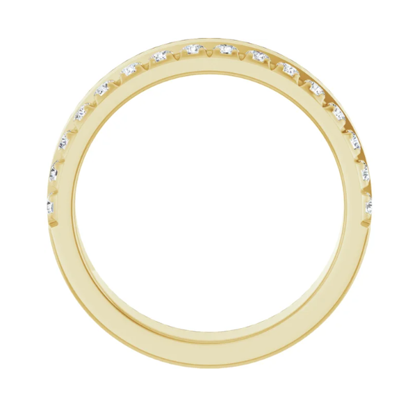 14K Yellow Gold 1/3 CTW Lab-Grown Diamond Anniversary Band Size 7, 4.5mm Wide, F+, VS Image 3 Blocher Jewelers Ellwood City, PA