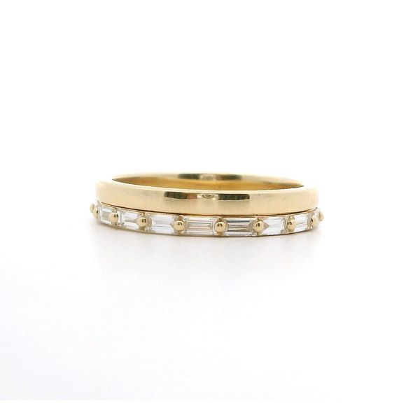 14K 0.60ctw Baguette Lab Grown Diamond Band, 13 BG Image 2 Blocher Jewelers Ellwood City, PA