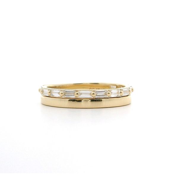 14K 0.60ctw Baguette Lab Grown Diamond Band, 13 BG Blocher Jewelers Ellwood City, PA