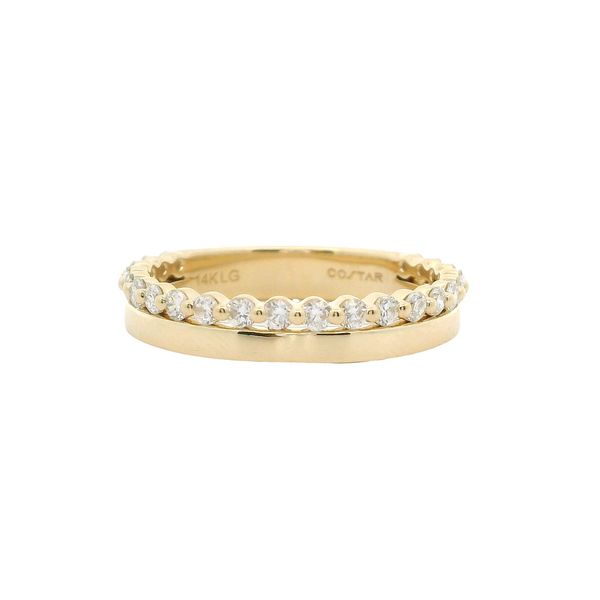 14K YG 0.46ctw Lab Grown Diamond Wedding Band Blocher Jewelers Ellwood City, PA
