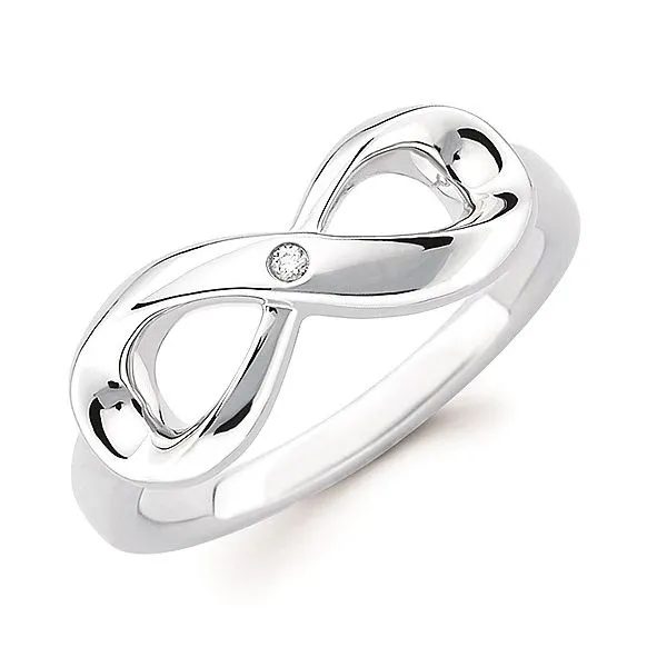 Sterling Silver Diva Diamonds Infinity Ring 0.01Tw Blocher Jewelers Ellwood City, PA