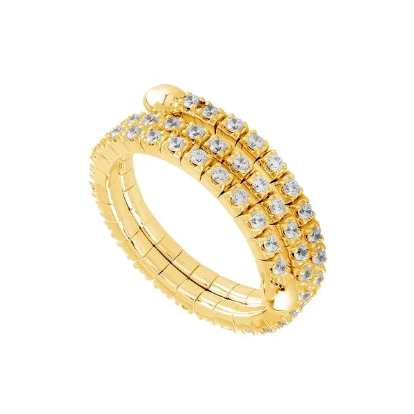 14K Yellow Gold Diamond Flex Ring Blocher Jewelers Ellwood City, PA