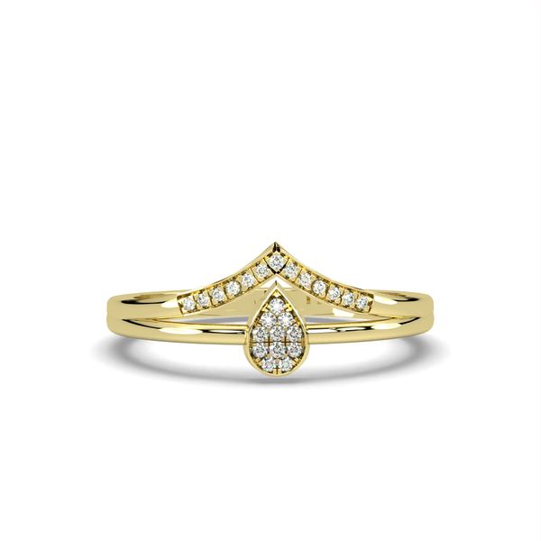 14K Yellow Gold Diamond Fashion Ring 0.06Tw Blocher Jewelers Ellwood City, PA