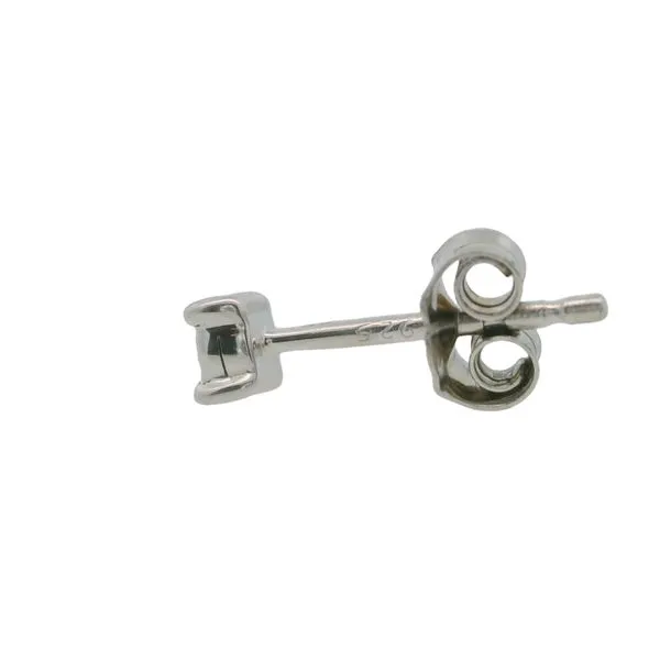 Diamond Stud Set In Sterling Silver Image 2 Blocher Jewelers Ellwood City, PA