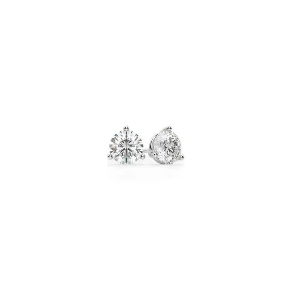 14K White Gold Diamond Studs Blocher Jewelers Ellwood City, PA