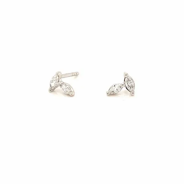 14K White Gold Diamond Studs 0.25CT Blocher Jewelers Ellwood City, PA