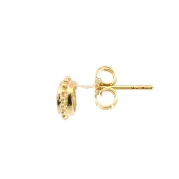 14Kt Yellow Gold Stud with 0.25 Ct Round Lab Grown Diamond Image 2 Blocher Jewelers Ellwood City, PA