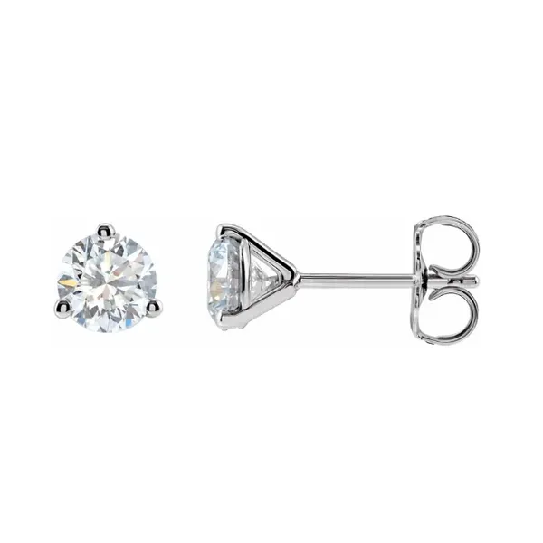 Single 0.37ct Round Brilliant Cut Natural Mined Diamond Stud Earing Blocher Jewelers Ellwood City, PA