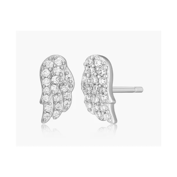 1/8ctw SS Lab Grown Diamond Wing Stud Earrings, SI, G-H Blocher Jewelers Ellwood City, PA