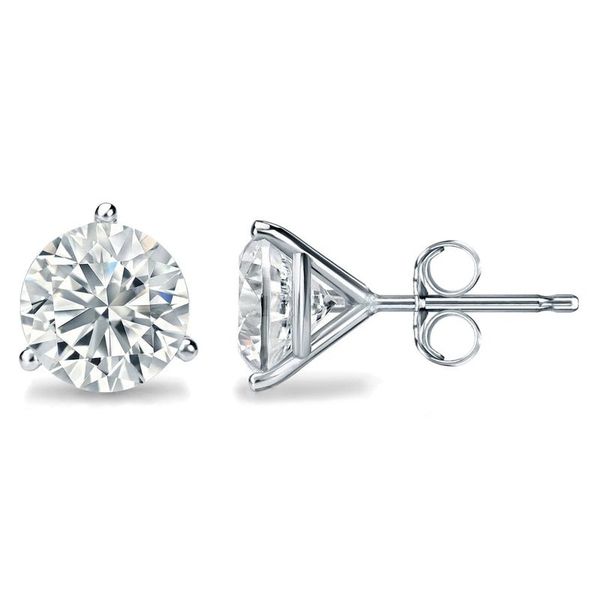 .25ctw 14K White Gold Round Brilliant LG Diamond Studs Blocher Jewelers Ellwood City, PA