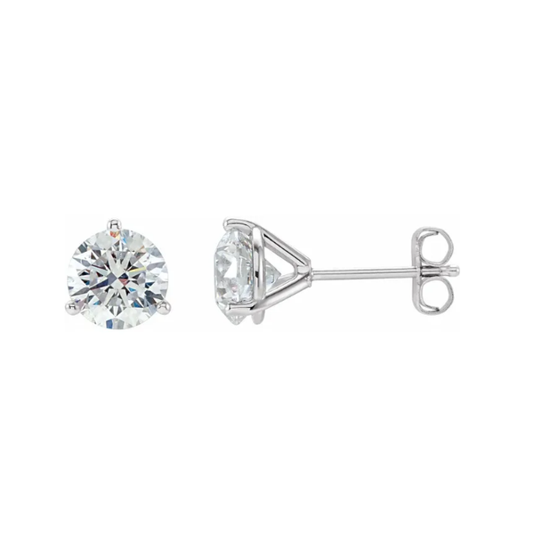 1.50ctw 14K White Gold Round Brilliant LG Diamond Studs Blocher Jewelers Ellwood City, PA