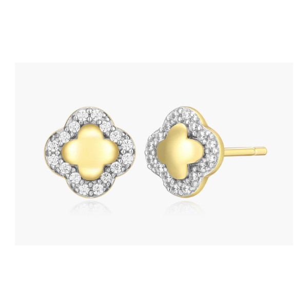 1/10ctw GP Clover Lab Grown Diamond Stud Earrings, SI, G-H Blocher Jewelers Ellwood City, PA