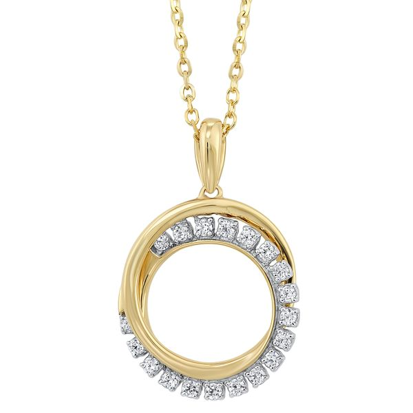 Yellow 10 Karat Circle Necklace Blocher Jewelers Ellwood City, PA