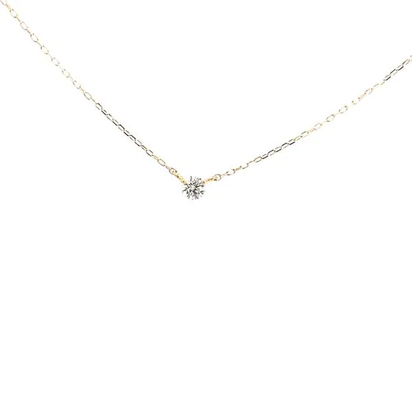18K Yellow Gold Necklace with One 0.07 CTW Diamond Blocher Jewelers Ellwood City, PA