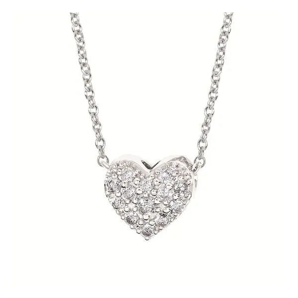 Sterling Silver 1/6 ctw Diamond Necklace 18