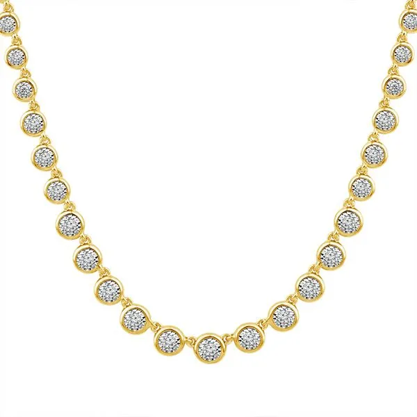 Natural Diamond Fashion Necklace 0.63 ct tw 10k Yellow Gold Image 2 Blocher Jewelers Ellwood City, PA