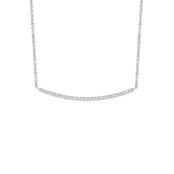 Sterling Silver 0.5CT Lab Grown Diamond Smile Pendant Blocher Jewelers Ellwood City, PA