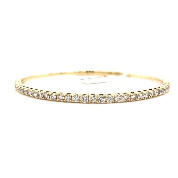 14K Yellow Gold Diamond Bangle Bracelet 1.99Tw Blocher Jewelers Ellwood City, PA