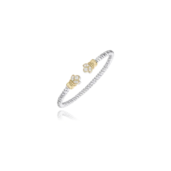 14K Yellow Gold Diamond Cuff Bracelet 0.18Tw 3mm Blocher Jewelers Ellwood City, PA
