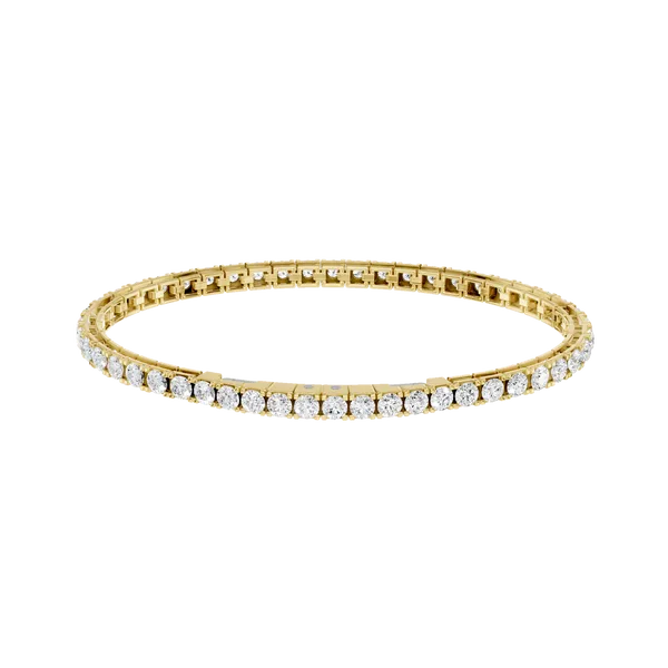 14K YG 7ctw Lab Grown Diamond Eternity Tennis Bracelet Blocher Jewelers Ellwood City, PA