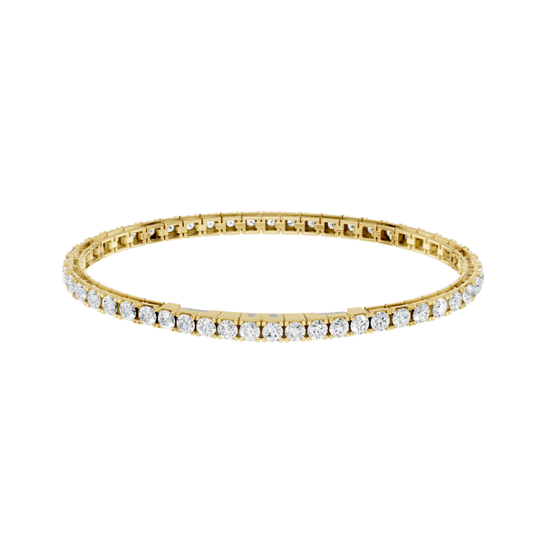 14K YG 7ctw Lab Grown Diamond Eternity Tennis Bracelet Blocher Jewelers Ellwood City, PA