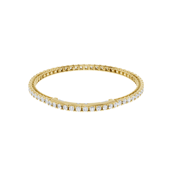 14K YG 5ctw Lab Grown Diamond Eternity Tennis Bracelet Blocher Jewelers Ellwood City, PA