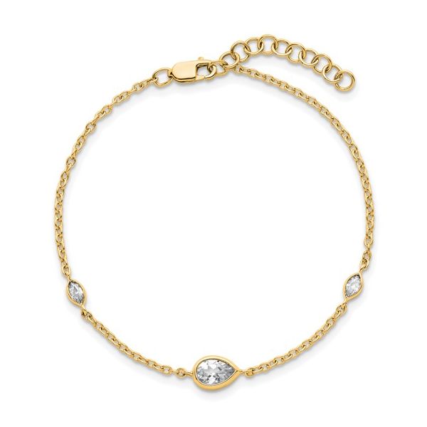 14K 1/2 Carat Lab Grown Diamond VS, D, E, F, 6.5 Inch Bracelet With A 1 Inch Extension Image 2 Blocher Jewelers Ellwood City, PA