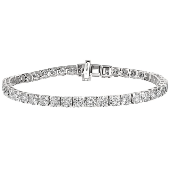 1.00 Ctw Sterling Silver Lab Grown Four Prong Tennis Bracelet Blocher Jewelers Ellwood City, PA