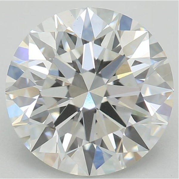 Loose 3.38ct Round Cut Lab Grown Diamond, F, VVS2 Blocher Jewelers Ellwood City, PA
