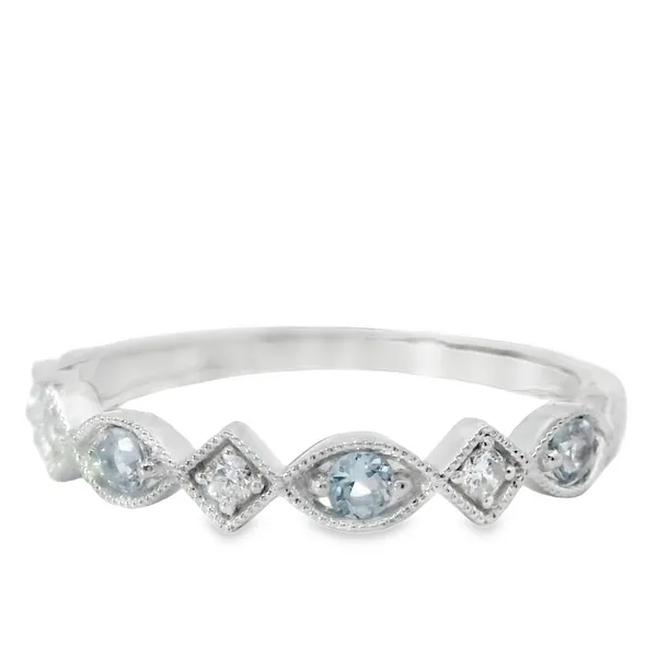 10K White Gold Gemstone Ring Blocher Jewelers Ellwood City, PA