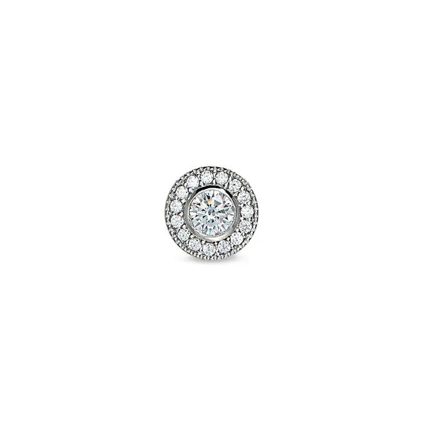 Sterling Silver Micropave Simulated Diamond Charm Blocher Jewelers Ellwood City, PA