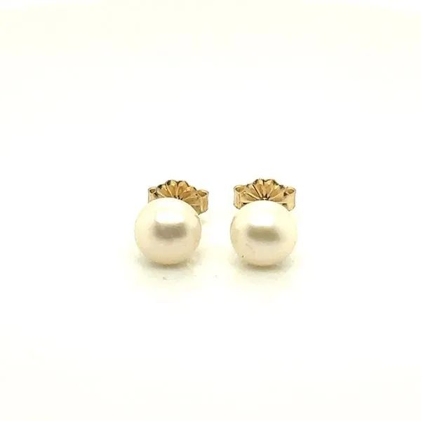 14K Yellow Gold Pearl Studs Blocher Jewelers Ellwood City, PA
