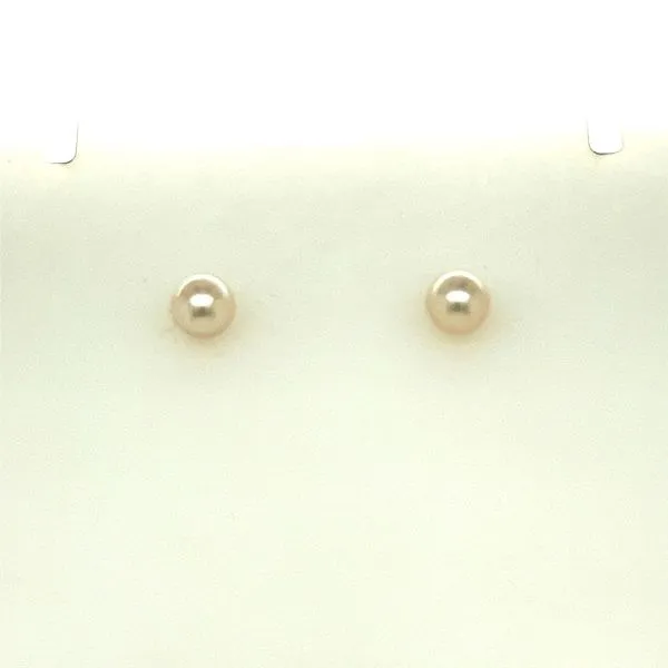 14KW 6-6.5MM HL AKOYA PEARL STUD EARRINGS Blocher Jewelers Ellwood City, PA