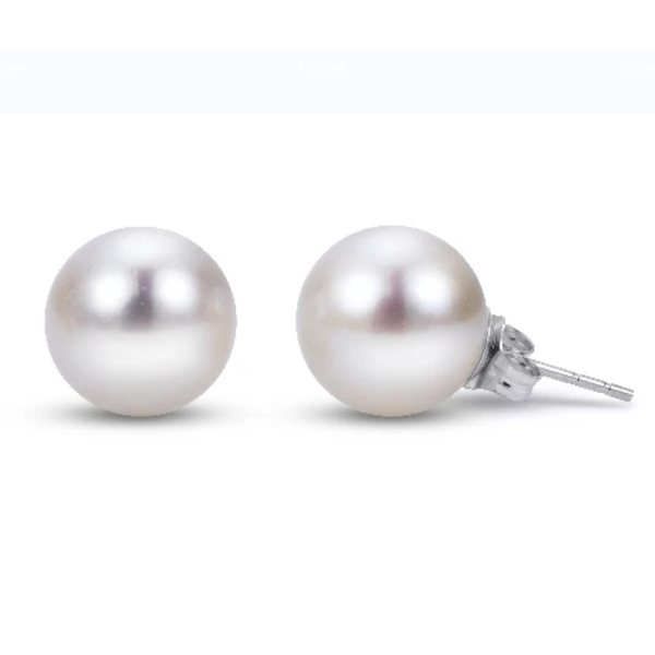 14KW 6-6.5MM HL AKOYA PEARL STUD EARRINGS Blocher Jewelers Ellwood City, PA