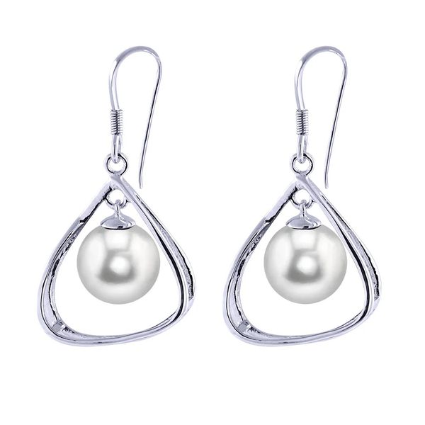 SS 8-9mm Freshwater Pearl Drop Earrings Blocher Jewelers Ellwood City, PA