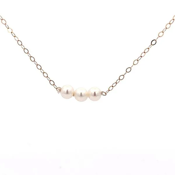 3.5mm X 3  Add-A-Pearl Necklace w/15