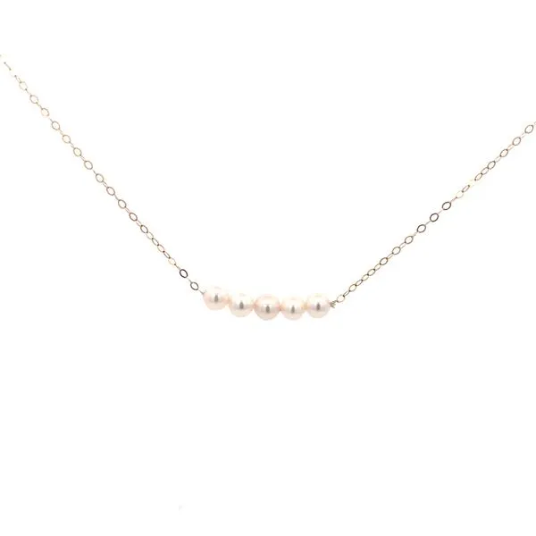 4mm X 5  Add-A-Pearl Necklace w/15