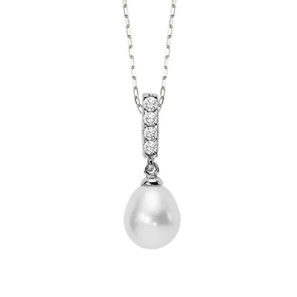 Sterling Silver Strand Length 18 With One Fresh Water Pearl Blocher Jewelers Ellwood City, PA