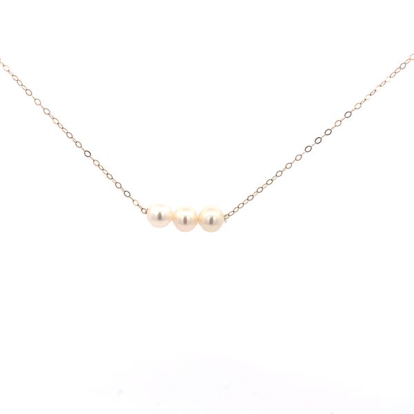 5.5mm X 3  Add-A-Pearl Necklace w/15