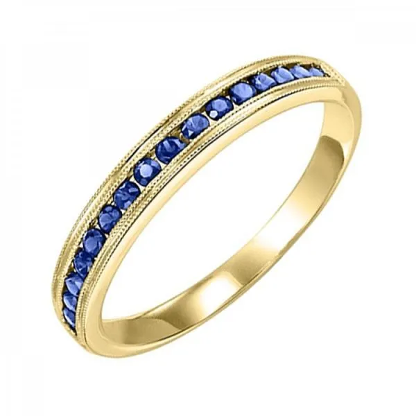 10 Kt Yellow Gold And Sapphire Gemstone Ring Blocher Jewelers Ellwood City, PA