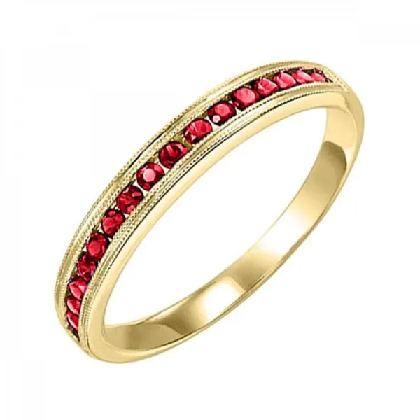 10KT Yellow Gold Ring with 0.33 CT Ruby Size 7 Blocher Jewelers Ellwood City, PA