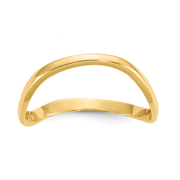 14K YG Polished Wave Fashion Thumb Ring Size 9 Image 2 Blocher Jewelers Ellwood City, PA