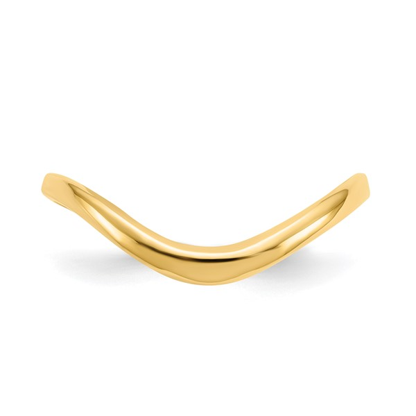 14K YG Polished Wave Fashion Thumb Ring Size 9 Blocher Jewelers Ellwood City, PA
