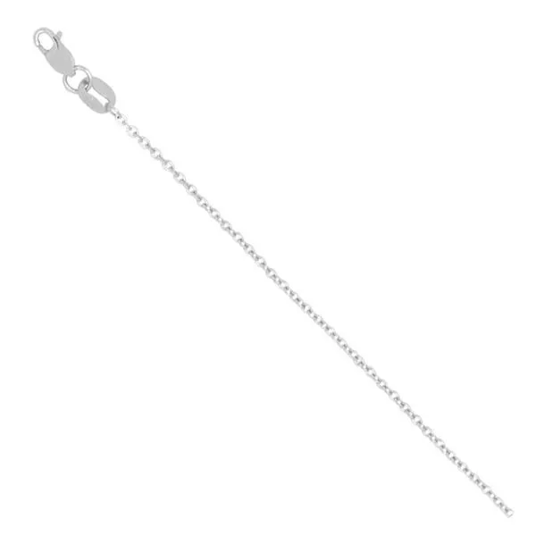 14K White Gold Round Cable Chain Blocher Jewelers Ellwood City, PA