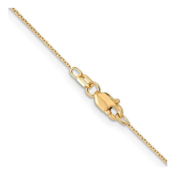 14K Yellow Gold Diamond-cut Round Open Link Cable with Lobster Clasp Chain Blocher Jewelers Ellwood City, PA