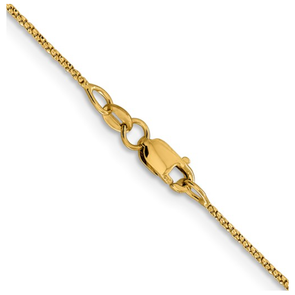 Leslie's 14K .9mm D/C Twisted Box Chain 18