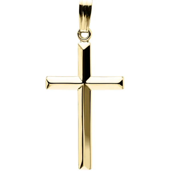 14K Gold Filled Cross Necklace, on a 20