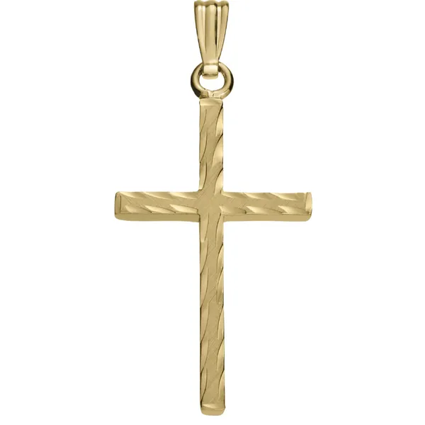 14K Gold Filled Cross Necklace with a 18