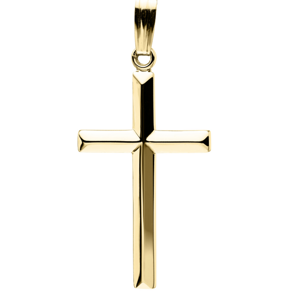 14K Gold Filled Cross Necklace, on a 20